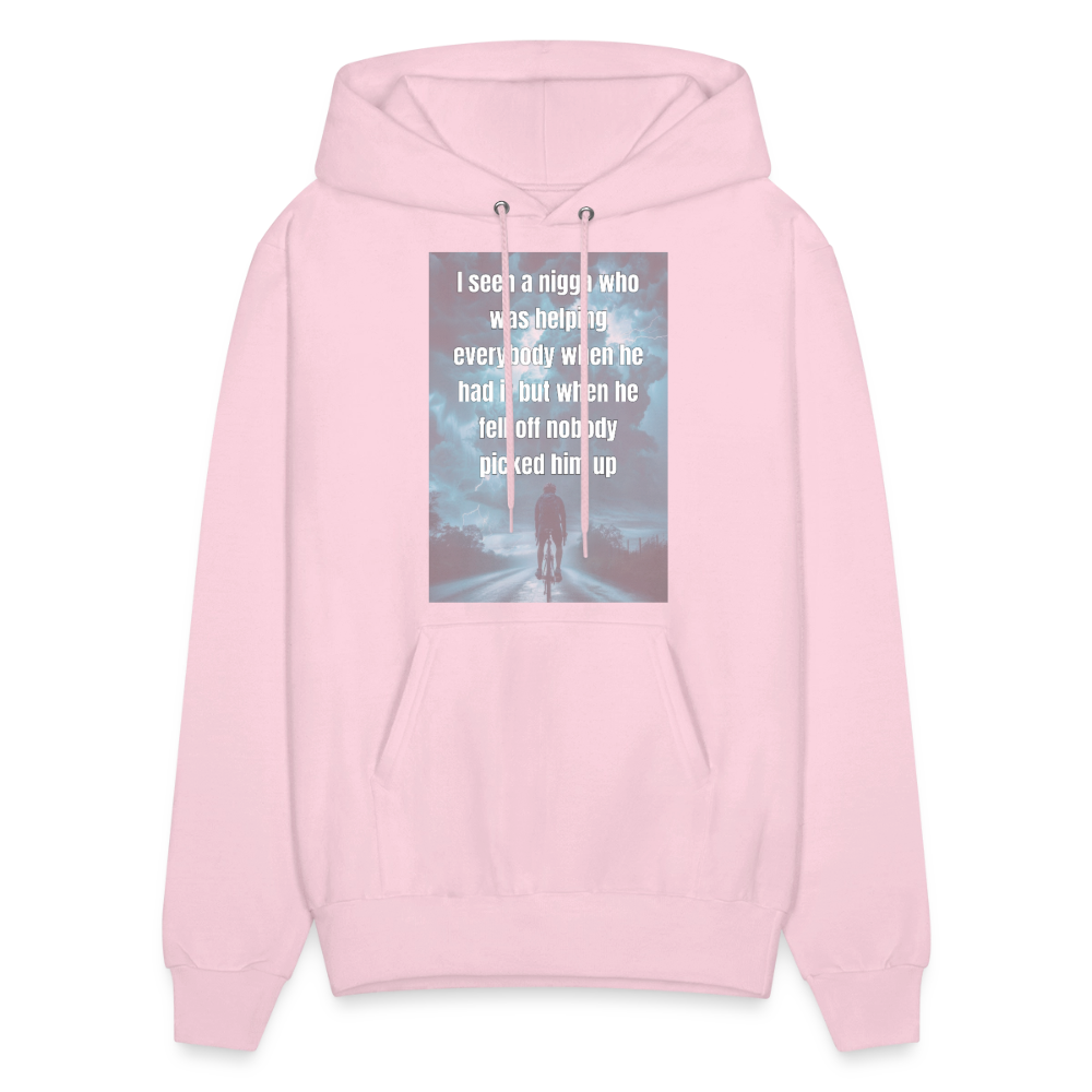 Men's Hoodie - pale pink