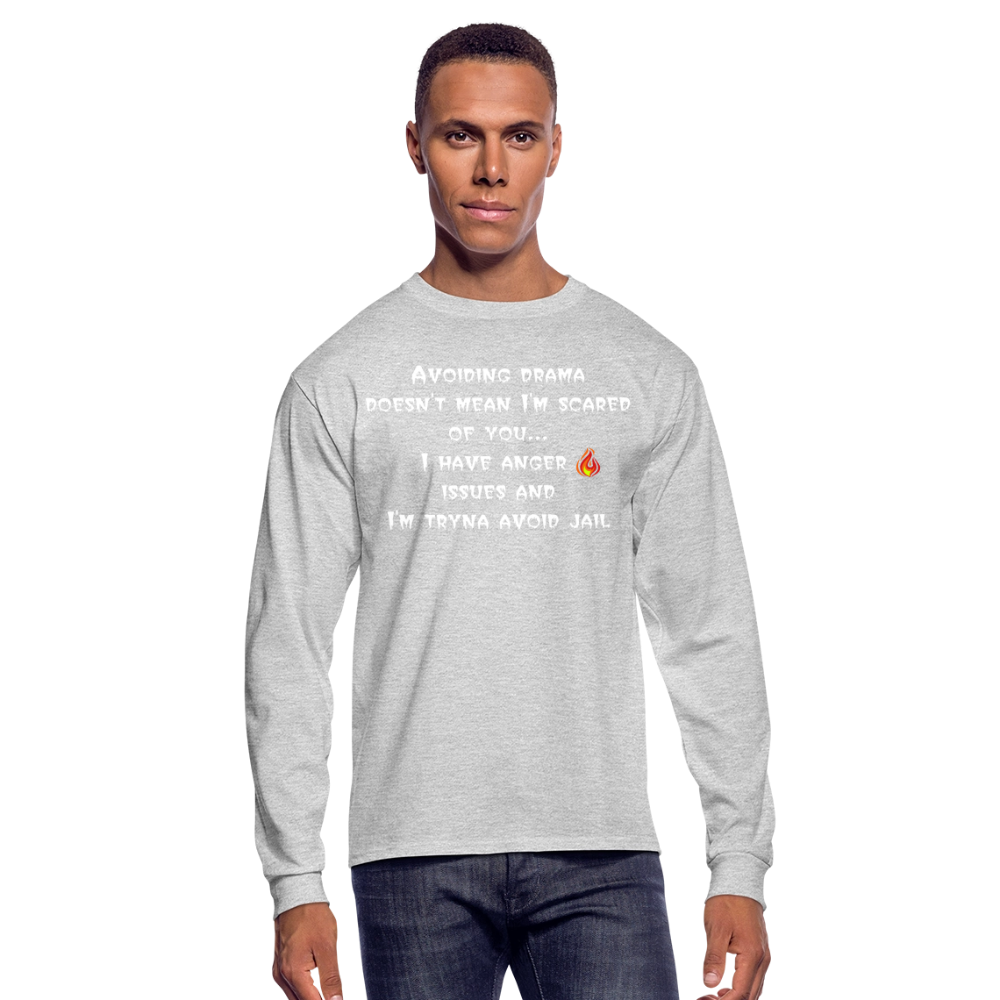 Men's Long Sleeve T-Shirt - heather gray