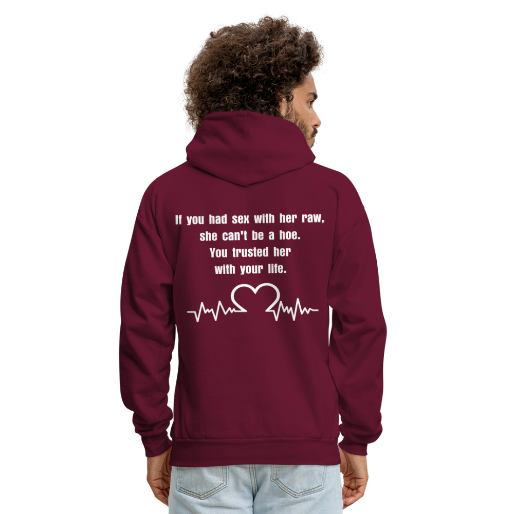 Men's Hoodie - burgundy