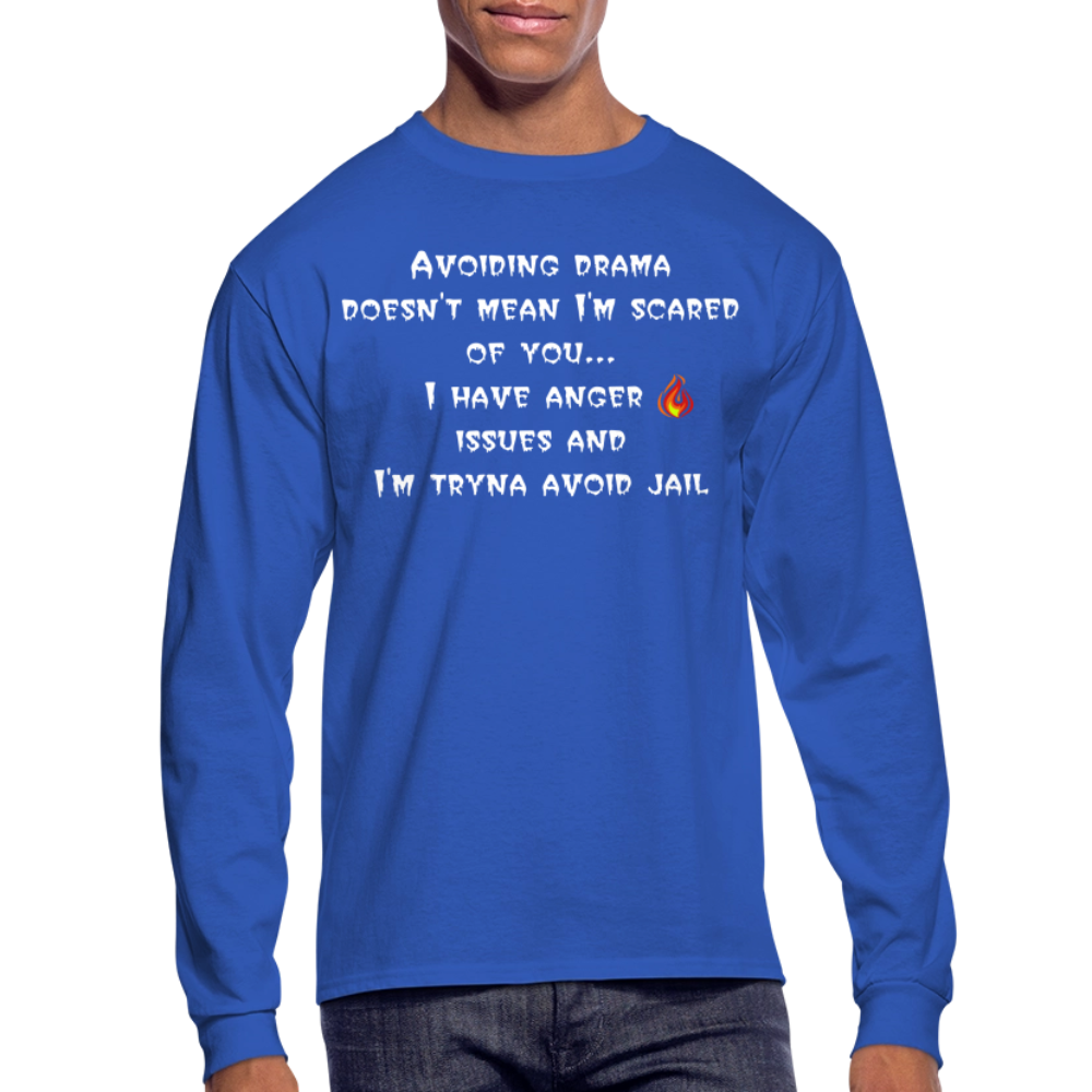 Men's Long Sleeve T-Shirt - royal blue