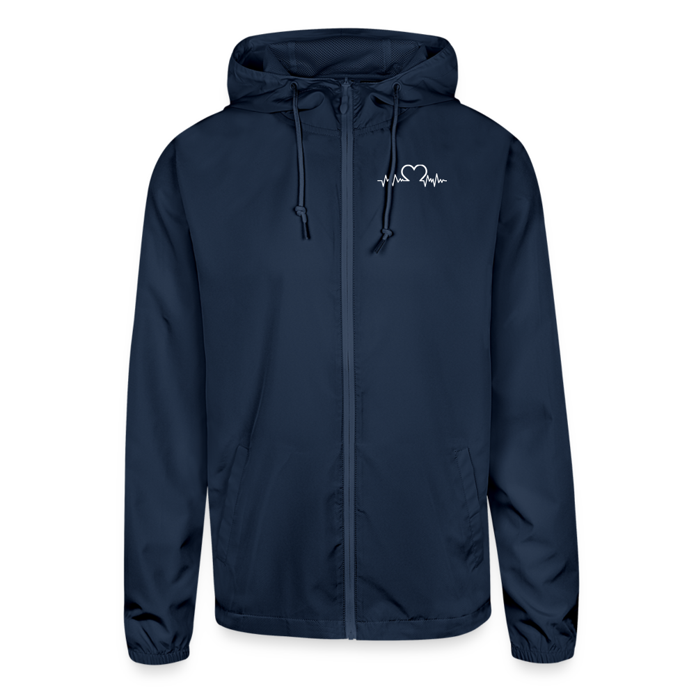 Unisex Lightweight Windbreaker Jacket - navy